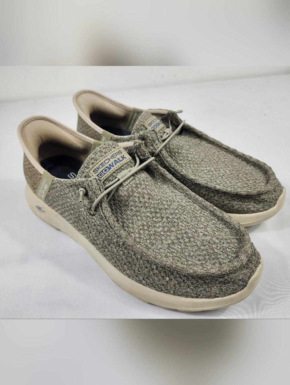 Skechers GOwalk Men's 7 M Hands Free Slip-On Casual Shoes - Taupe